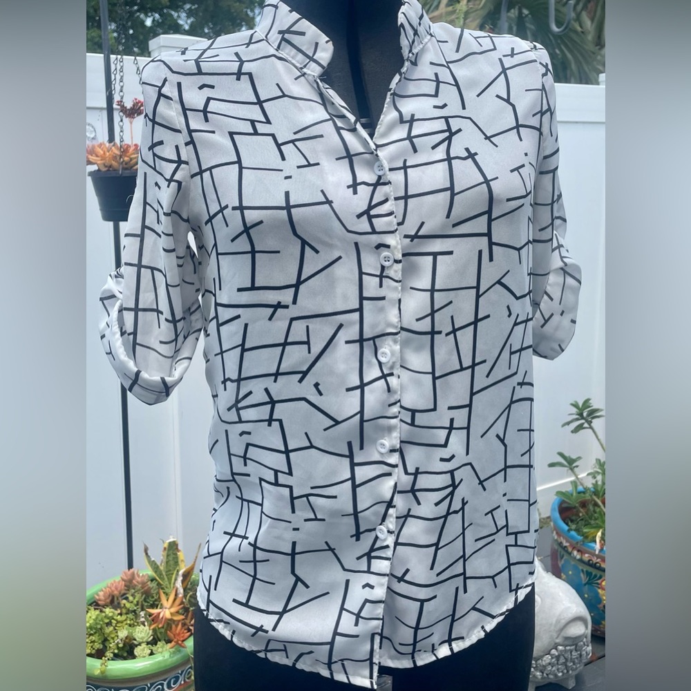 Geometric dress shirt
